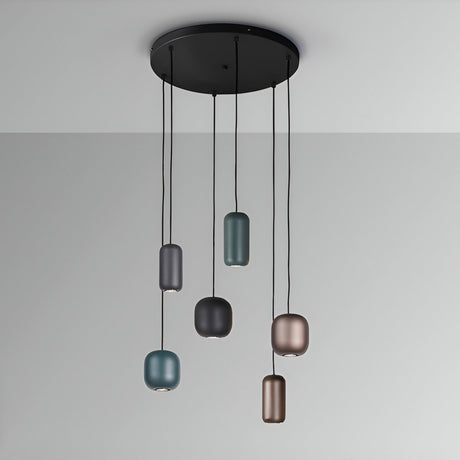I3 - Nimes 6 Light Cluster Pendant - Multicoloured