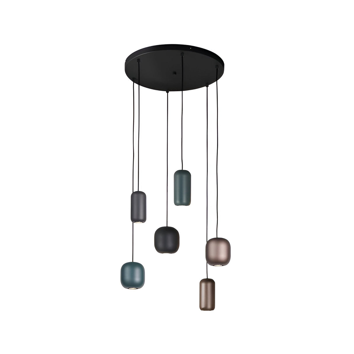 I3 - Nimes 6 Light Cluster Pendant - Multicoloured