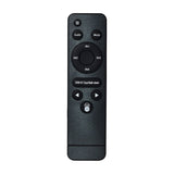 AV:Link HDMV-41 4K HDMI multi-viewer IR remote in matte black with quad-view, Audio, Mode, IN1–IN4 pad, arrows and 720P/1080P button.