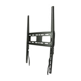 AVSL AV:Link fixed vertical anti-theft TV wall bracket in black steel with portrait orientation, slotted arms and central VESA plate, on a white background.