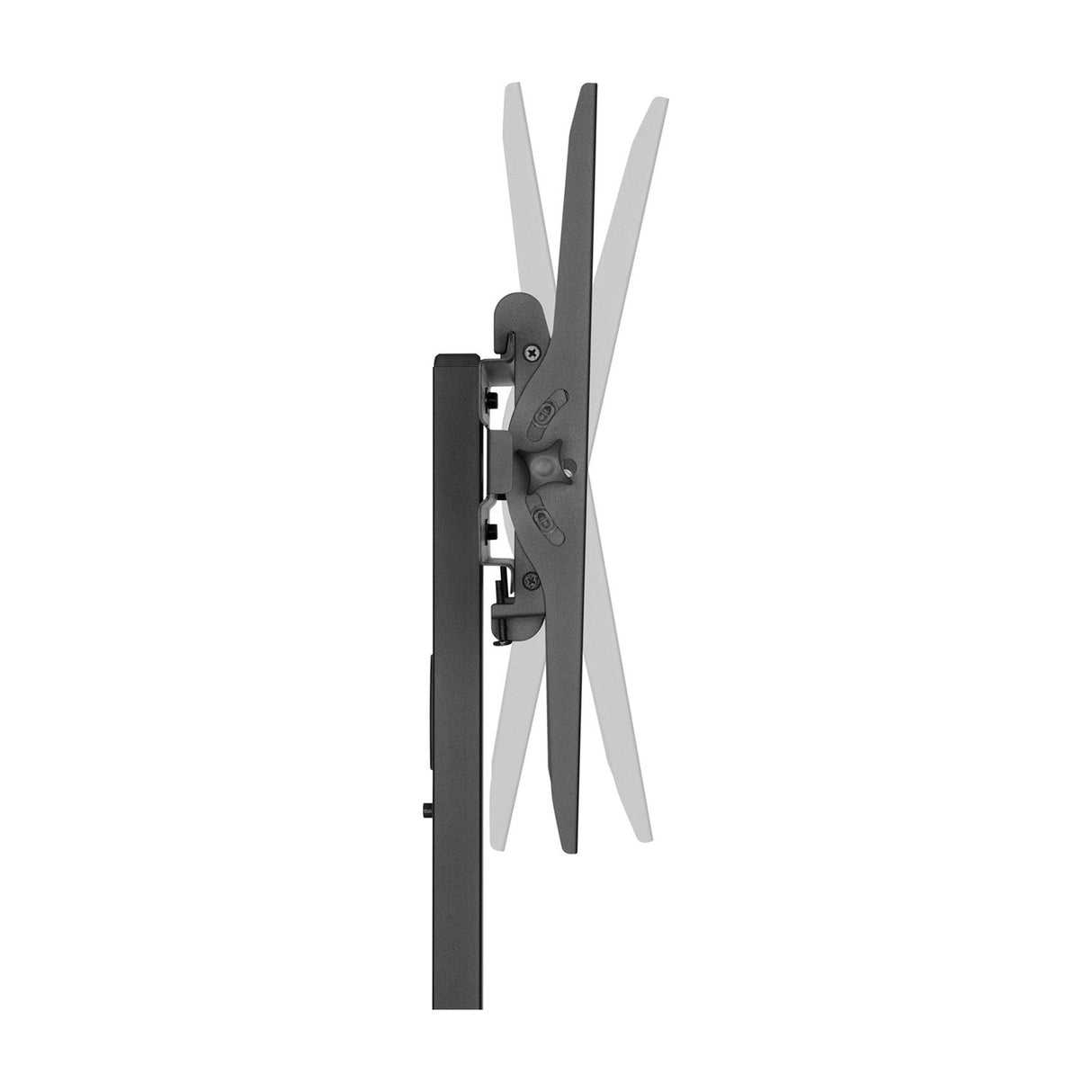 AV:Link Compact Height Adjustable TV Trolley with Shelf