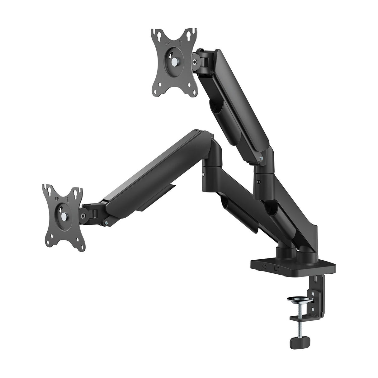 AV:Link Full Motion Dual Gas Spring Monitor Arm with USB Hub