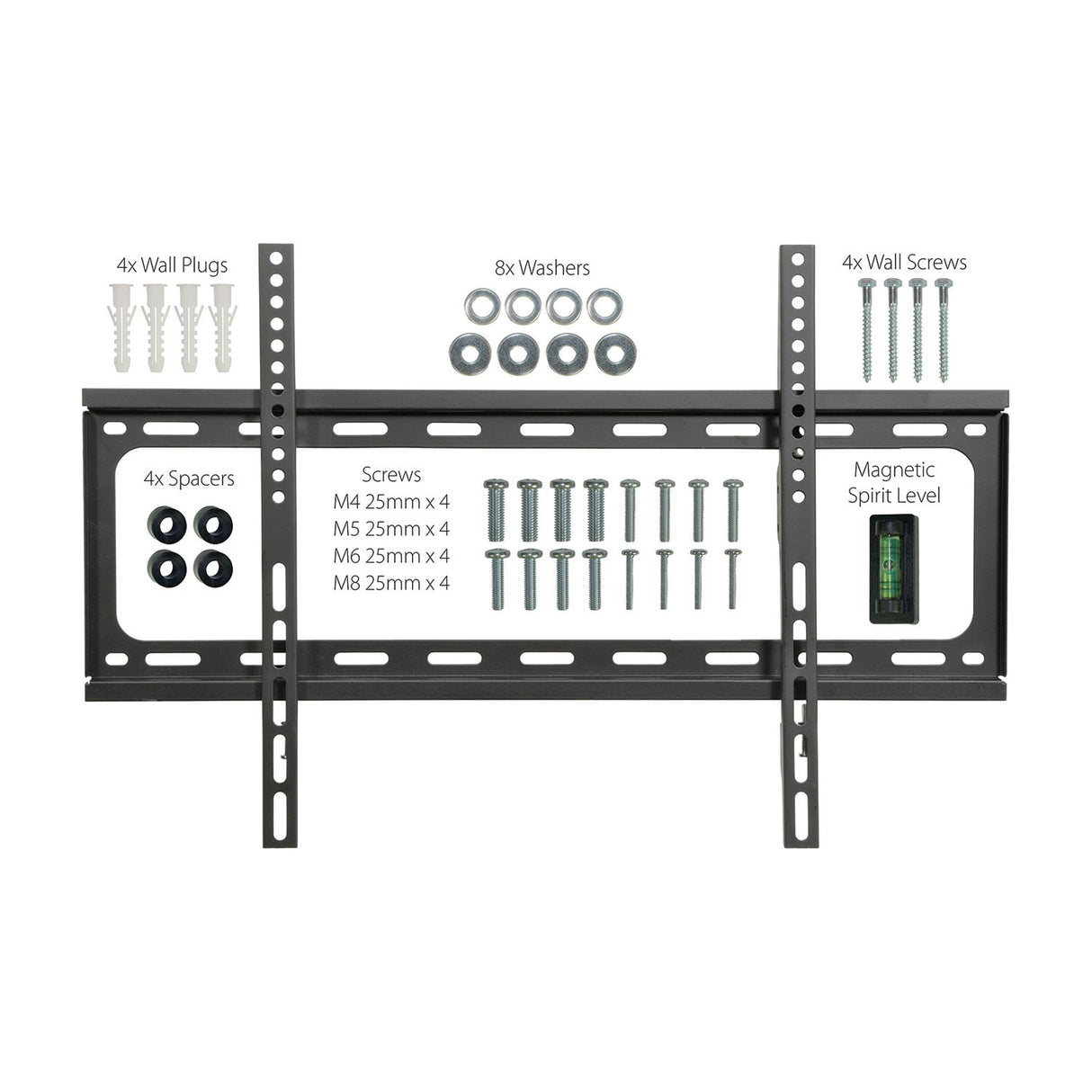 AV:Link SF601 Fixed TV Wall Bracket, VESA 600x400