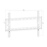 AV:Link SF601 Fixed TV Wall Bracket, VESA 600x400