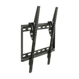 AV:Link ST401 tilting TV wall bracket in matte black steel with VESA 400x400 mounting arms and visible adjustment screws, shown on a white background.