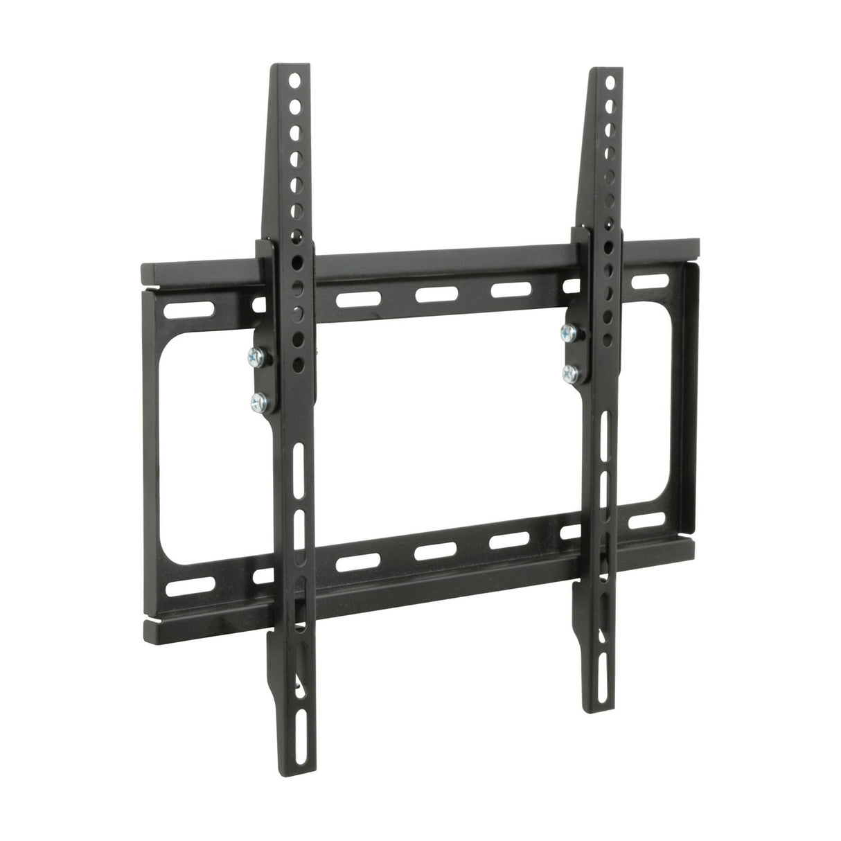 AVSL AV:Link ST401 tilting TV wall bracket in black steel with VESA 400x400 mounting arms and pre-fitted screws, shown on a white background.