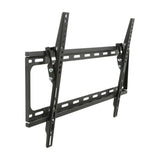 AV:Link ST601 tilting TV wall bracket by AVSL in matte black steel with VESA 600x400 mounting slots and visible tilt screws, on a white background.