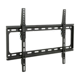 AV:Link ST601 tilting TV wall bracket by AVSL in black steel with slotted arms, VESA 600x400 pattern and mounting screws, on a white background.