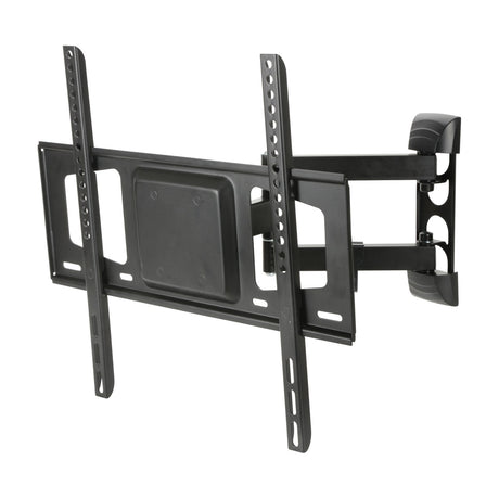 AV:Link USC401 full motion double arm TV wall bracket in black steel for 26"-55" screens, arms extended, shown on a plain white background.