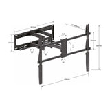 AV:Link SFMXL800 Full Motion TV Wall Bracket 47" to 90"