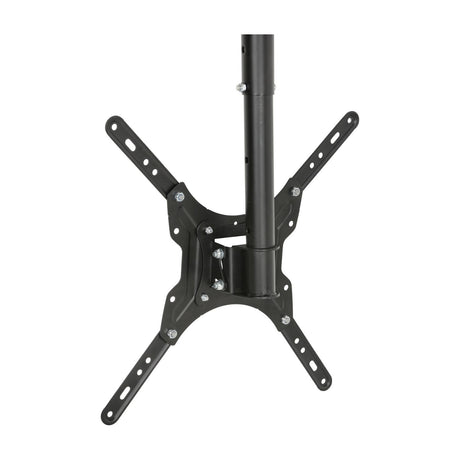AV:Link TC2401 steel ceiling mount TV bracket with extendable drop pole, swivel and tilt VESA plate, shown on a plain white background.