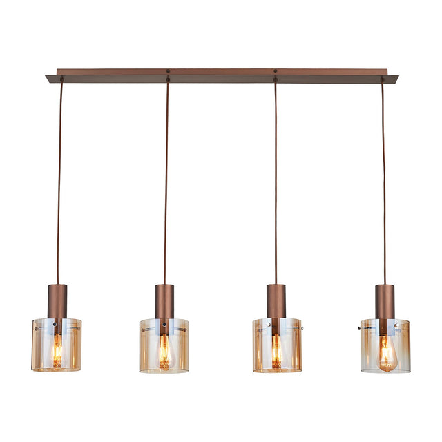 Venize 4 Light Bar Pendant - Copper