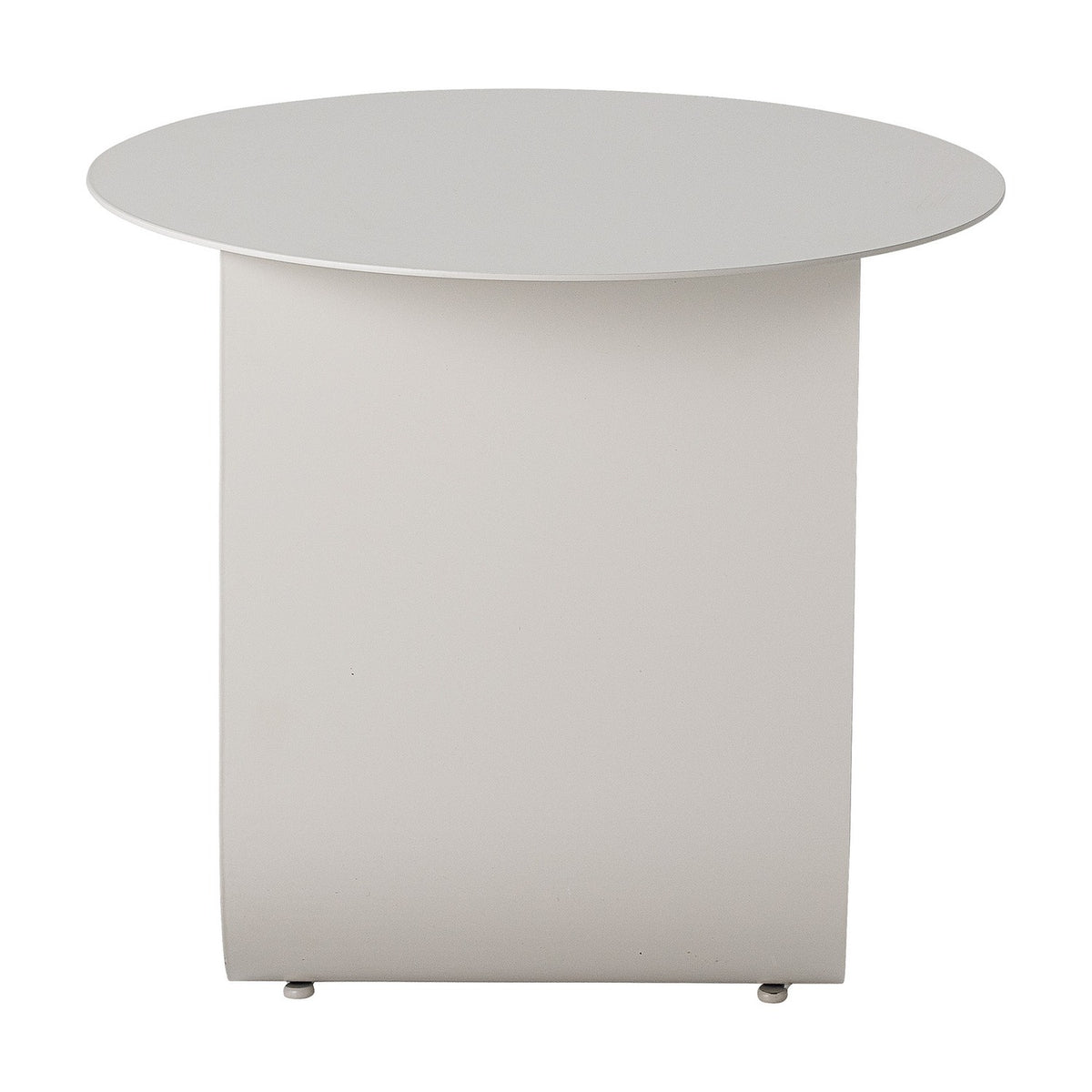 Cher Round Iron Side Table - Grey