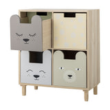Calle Wooden Kids Bookcase 63cm - Multi