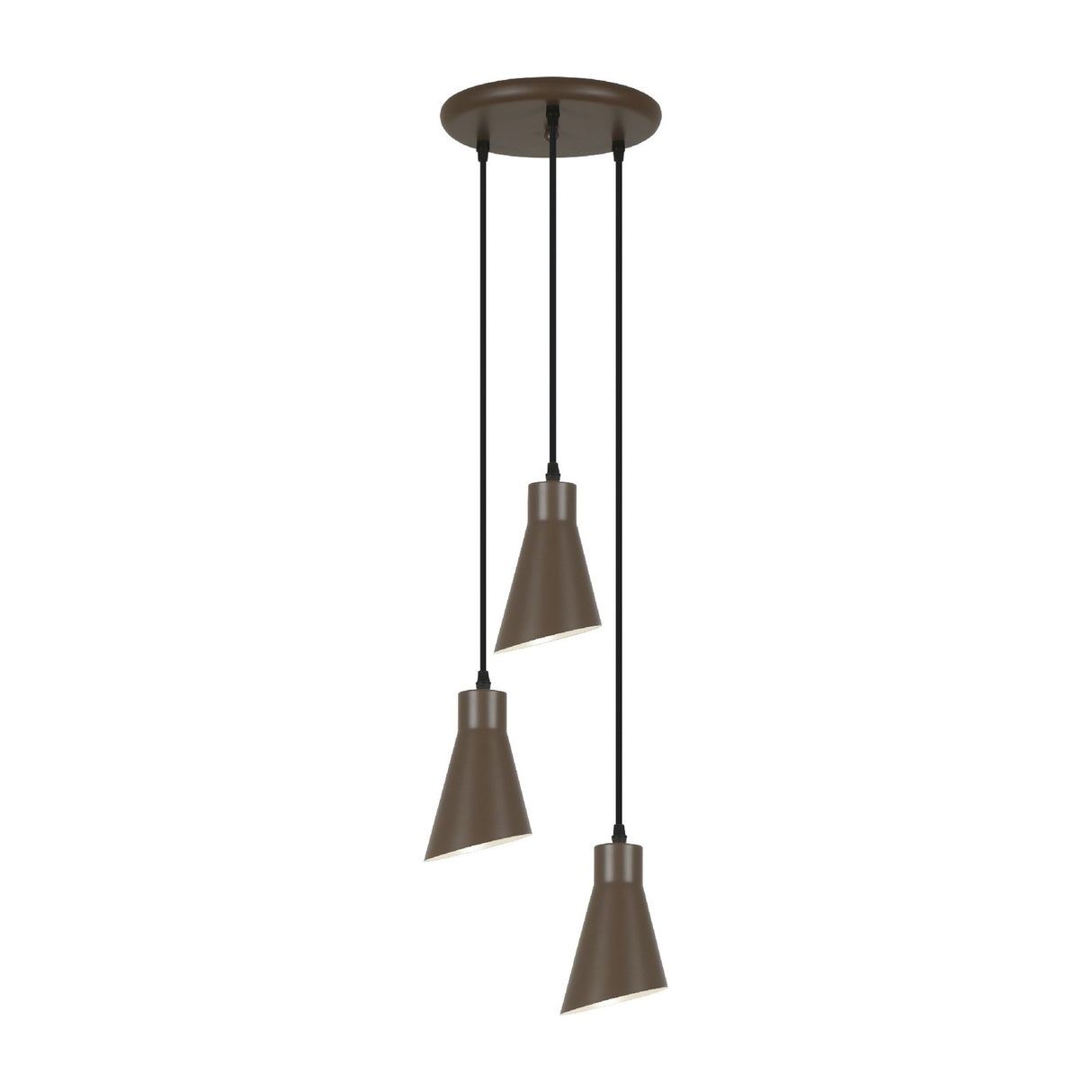 Bera 3 Light Pendant - Brown