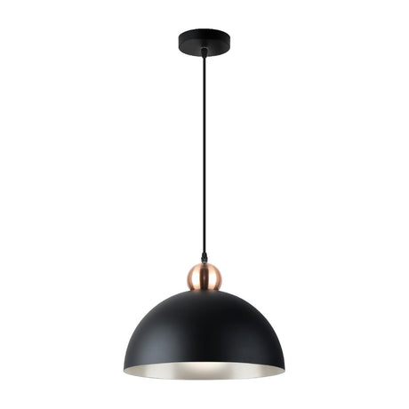 Polo Pendant Light - Black and Copper