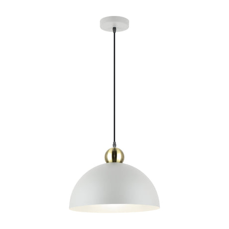 Polo Pendant Light - Grey and Brass
