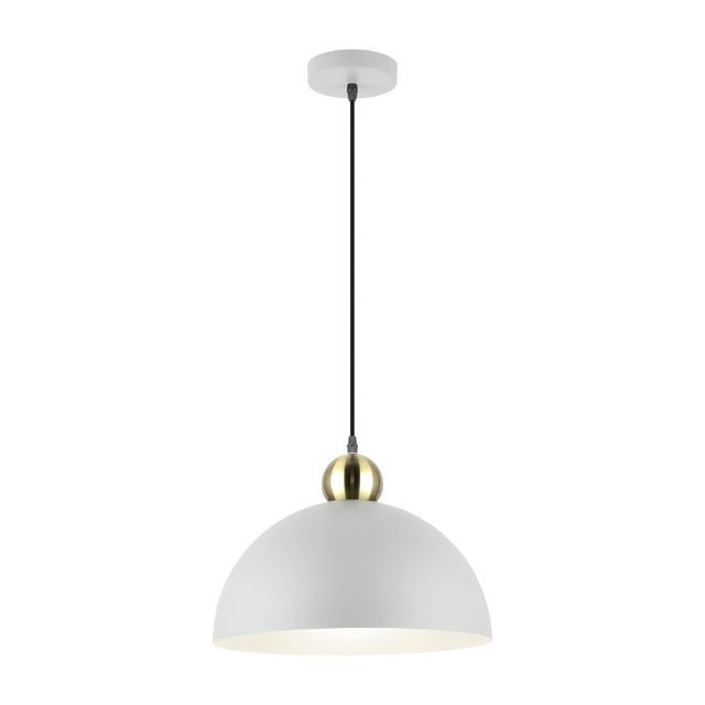 Polo Pendant Light - Grey and Brass