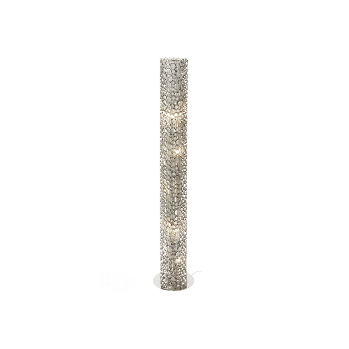 Venus Nickel Tube Standard Floor Lamp - Silver