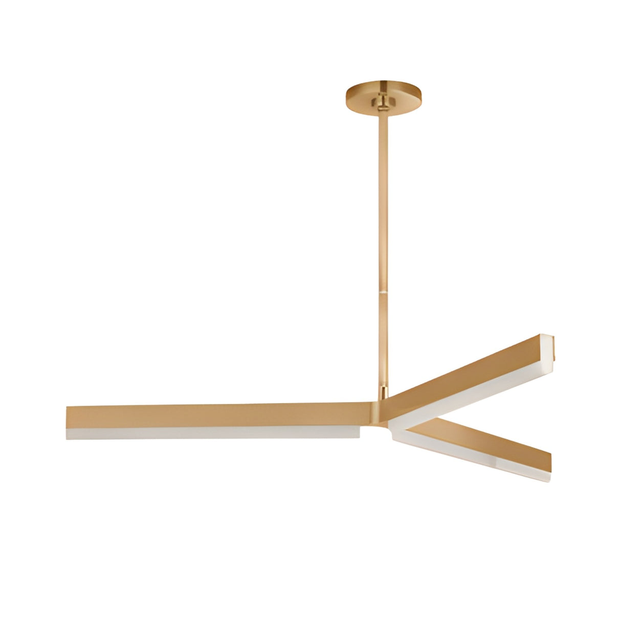 Elvaris LED Radial Alabaster Chandelier – Brushed Brass & Soft White