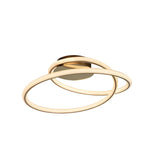 Tube LED Semi-Flush Light 44W 3000K - Gold