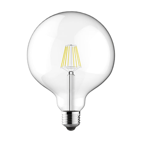 Value E27 6.5W Globe Dimmable Bulb 12cm 2700K 806lm - Clear