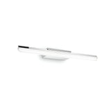 Introducing the Luxix LED Bathroom Mirror Light, a sleek and modern wall-mounted fixture that features a minimalist design with a rectangular shape. This light, measuring 42cm, boasts a chic chrome accent against a white background and emits 11W of soft 3000K brightness to effortlessly enhance any space.