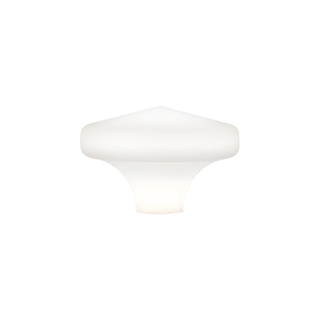 The Photonix-3 Lampshade in white is a minimalist table lamp characterized by its mushroom-like shape and smooth, rounded top. This design by Photonix-3 emits soft, diffused light that’s perfect for cultivating a cozy atmosphere in any room. Its durable structure beautifully contrasts against the plain white background.