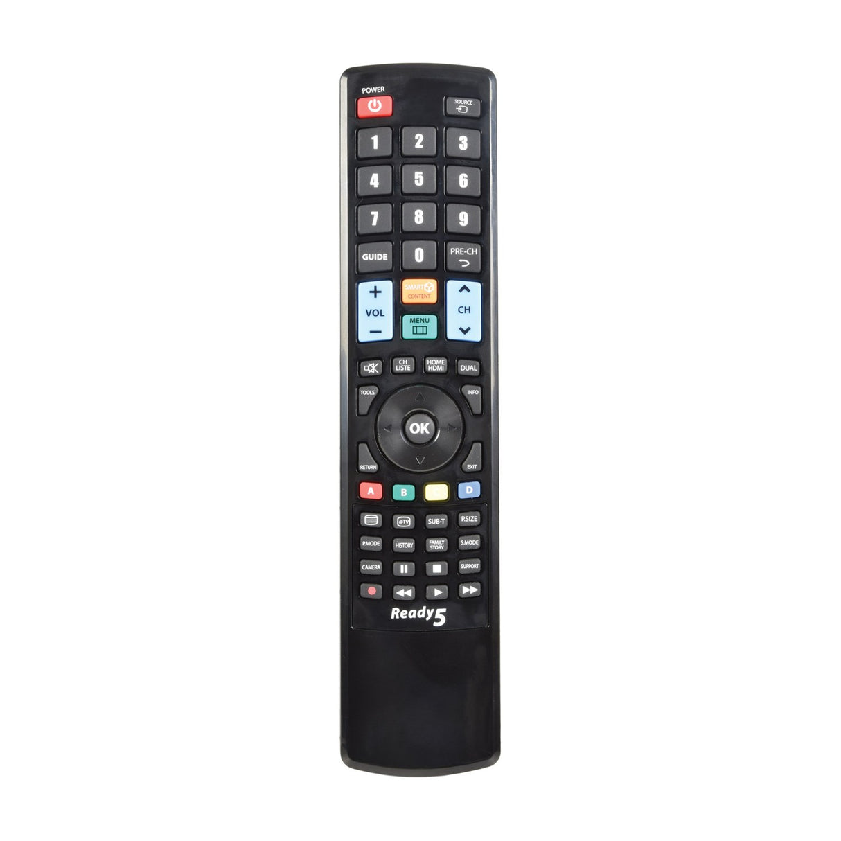 Unbranded JL1713 Universal 5-Brand TV Remote Control