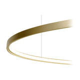 Zero Round Smart Aluminium Ring LED Pendant Light 98cm