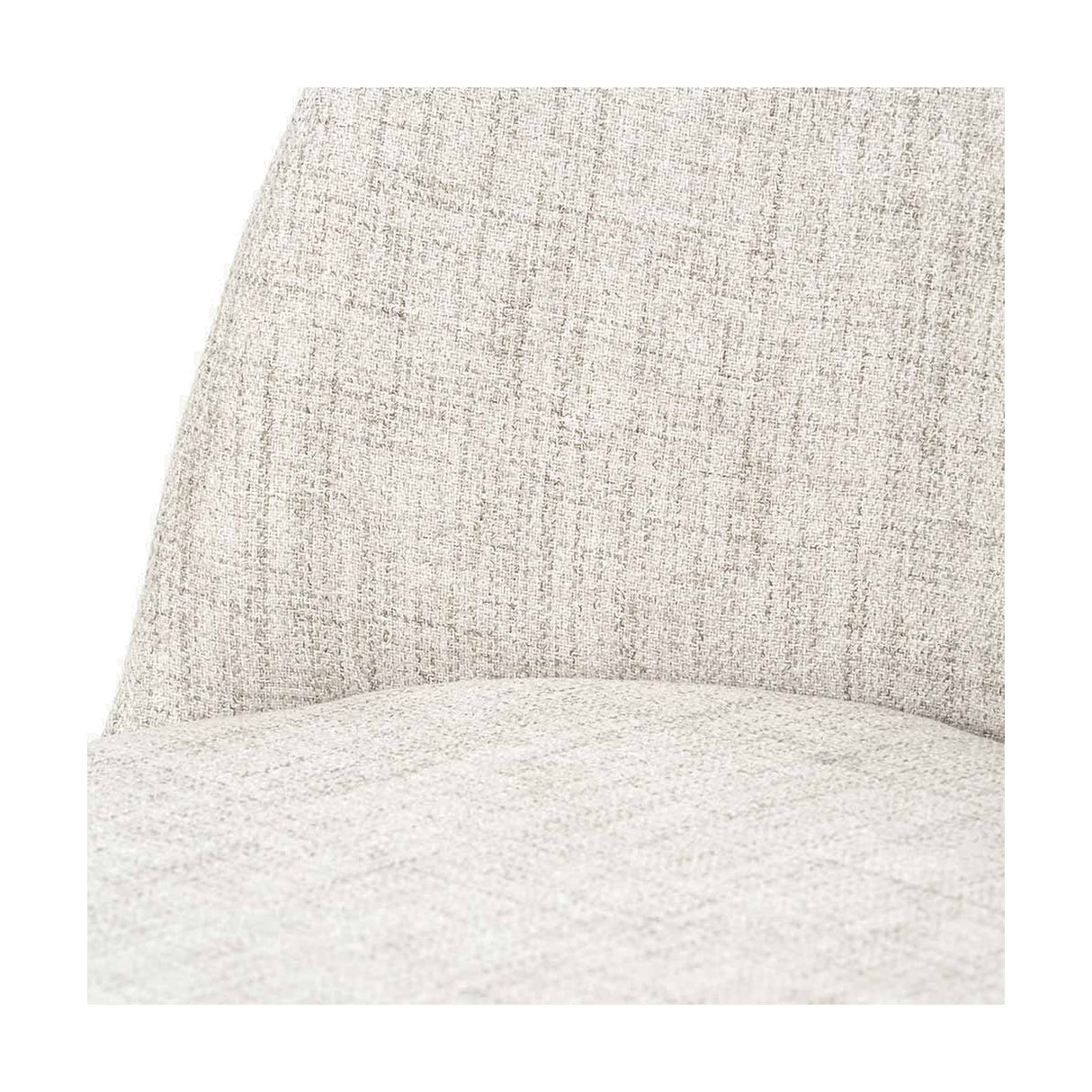 Turi Pebble Linen Mix & Black Iron Bar Stool - 105cm
