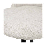 Turi Pebble Linen Mix & Black Iron Bar Stool - 105cm