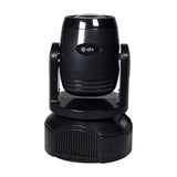 QTX GOBO Beam 100W LED moving head light with black casing, rotating head on yoke bracket, front lens, control display on base, shown on white background.