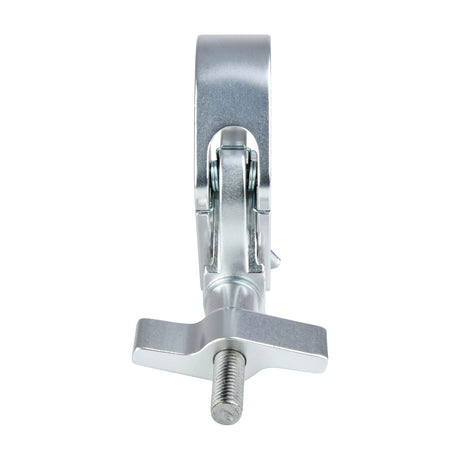 Citronic Fast Fit Clamp in silver for truss, shown side-on with wing nut, M10 bolt and quick-lock mechanism against a white background.