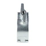 Citronic 48-51mm truss mount O-clamp in silver, side view showing wing nut fixing, M10 bolt and SWL 100KG marking on a white background.
