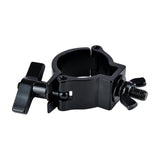 Citronic 48-51mm truss mount O-clamp in matt black with wing nut bolt and T-handle, shown on a plain white background.