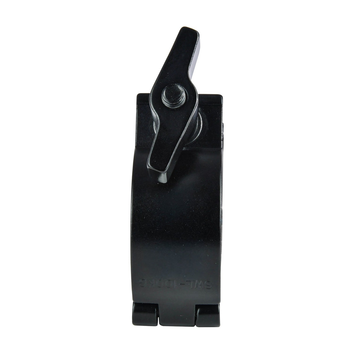 Citronic 48-51mm truss mount O-clamp in black with wing nut and bolt fixings, shown side-on against a plain white background.