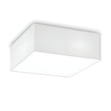The Dream 4 Light Flush in White, with its 40cm square design and frosted finish, offers a clean and modern aesthetic. This fixture provides soft, even illumination, making it an ideal compact lighting solution for various interior settings.