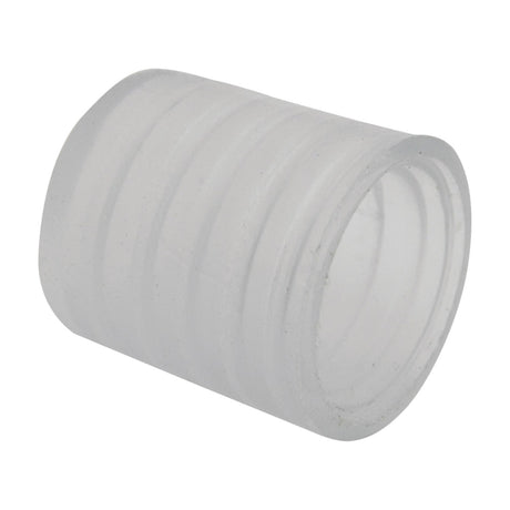 LYYT 20mm end cap for rope and tube light, white ribbed plastic cylindrical termination cap by AVSL, shown on a plain white background.