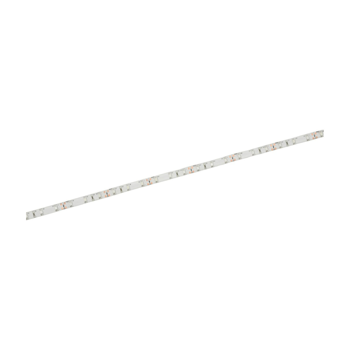 LYYT 12V 5m red LED strip light on a flexible IP65 silicone tape with visible SMD LEDs, shown diagonally on a plain white background.