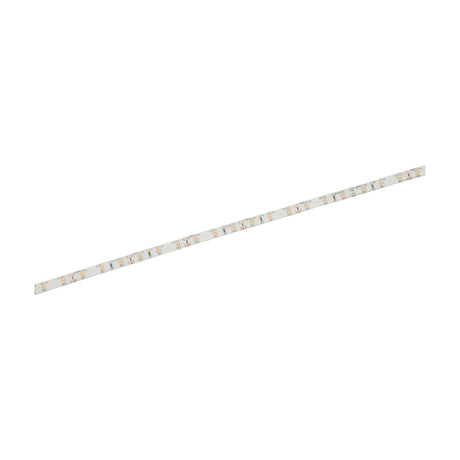 LYYT 12V 5m LED strip light kit by AVSL shown uncoiled diagonally against a white background, with SMD LEDs spaced along the flexible IP65 silicone tape.