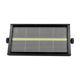 Citronic SpectraBox 240W LED colour blinder and strobe with RGB and white SMD LED panel, black metal chassis and side thumbscrew brackets on white.