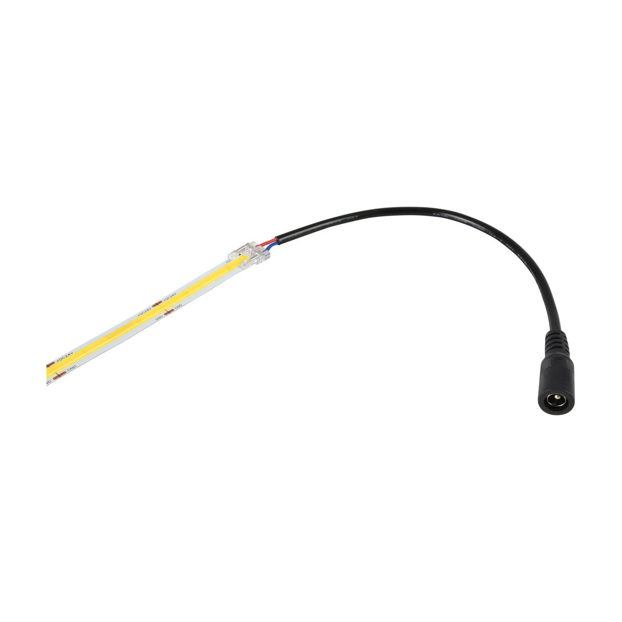 LYYT Single Colour LED Tape Crimp Connector to DC (5pk)
