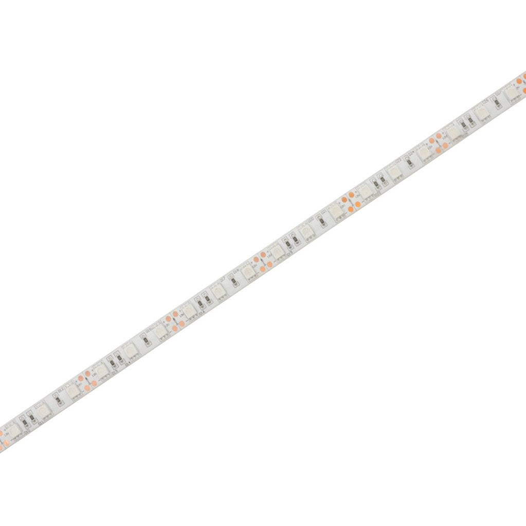 LYYT 12V UV LED strip light by AVSL shown as a diagonal length of flexible tape with 60 SMD5050 LEDs per metre on a white background.