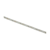 LYYT 12V amber LED strip light shown as a flexible IP65 tape section with evenly spaced SMD LEDs on white backing, on a plain background.