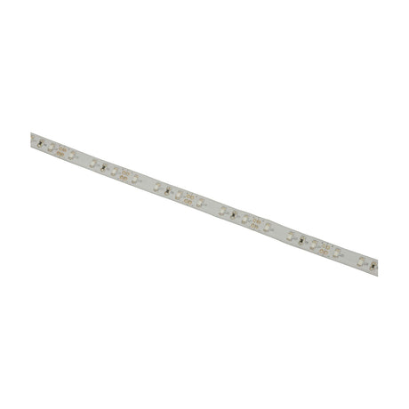 LYYT 12V SMD2835 LED strip light shown as a flexible white PVC tape with evenly spaced warm white LEDs and IP65 coating on a plain background.