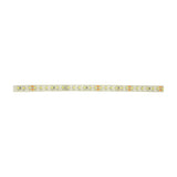 LYYT 24V high output LED strip light close-up showing dense SMD LEDs on white PCB with clear IP65 epoxy coating, on a plain white background.