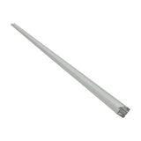 LYYT 45° angle surface mount LED corner profile in clear aluminium, 2m extruded housing with diffuser cover, shown diagonally on a plain white background.