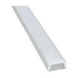 LYYT Wide Crown 2m surface-mount aluminium LED profile with frosted polycarbonate crown diffuser, shown diagonally on a plain white background.