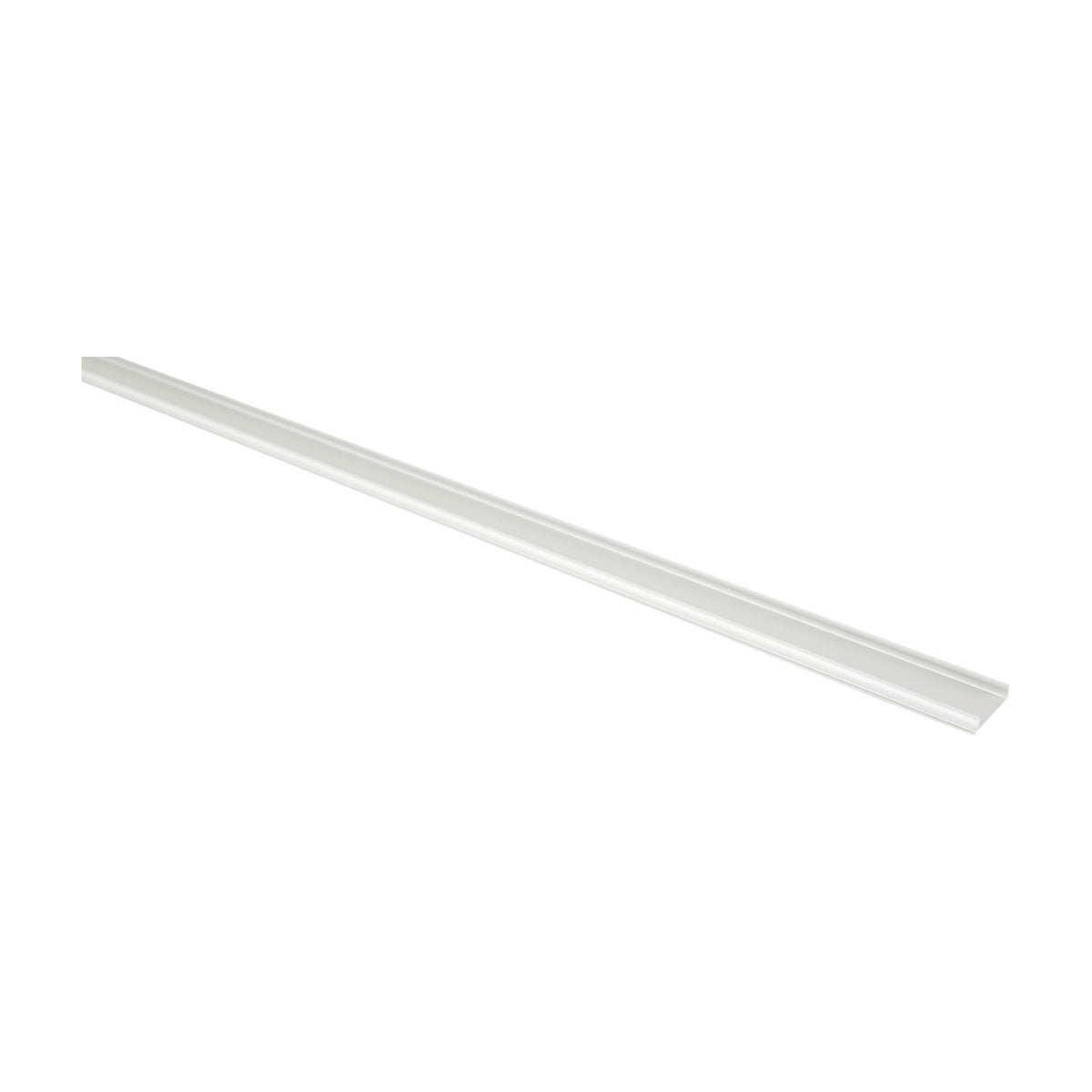 LYYT bendable surface mount LED strip profile, 1m aluminium channel with opaque diffuser, shown diagonally against a plain white background.